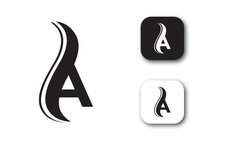 A Letter Logo - Icon Design