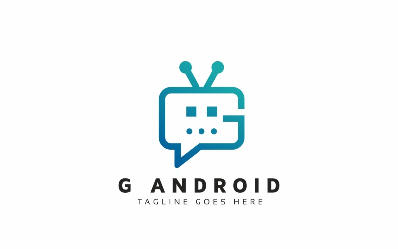G Android 机器人标志模板