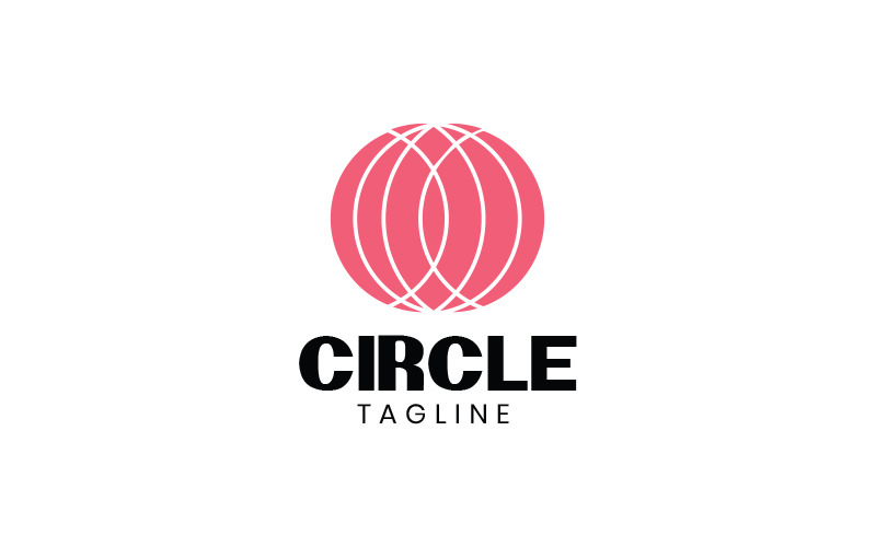Круглый логотип - абстрактный шаблон дизайна логотипа