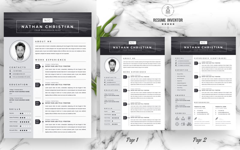 Nathan / Eenvoudig CV-sjabloon