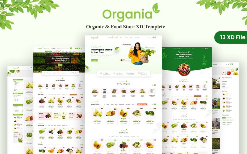 Organia - Organic & Food Store XD Templete