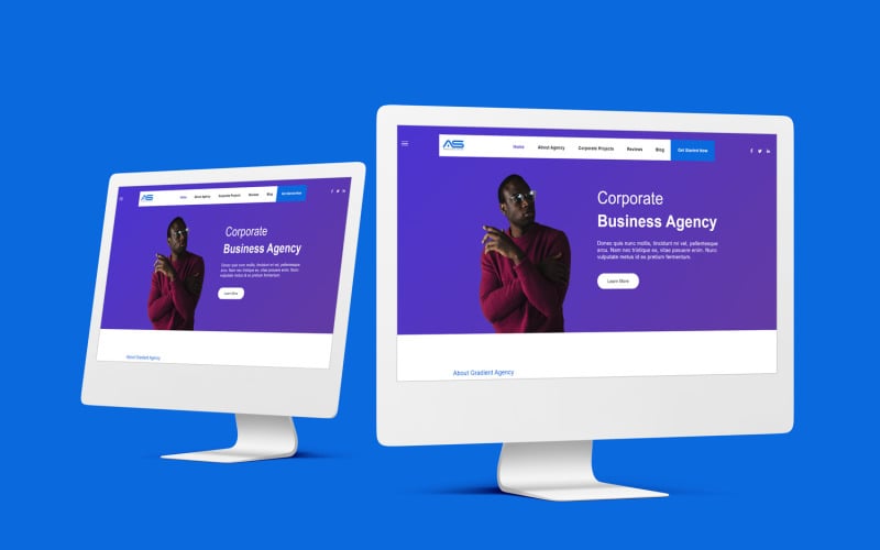 Shuvo | Gradient Agency HTML5 Landing Page Template