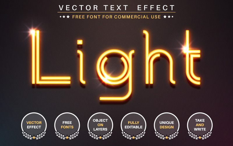 Glowing Wire - Editable Text Effect, Font Style, Graphics Illustration