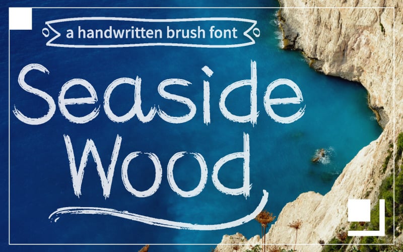 Seaside Wood Handwritten Brush Font