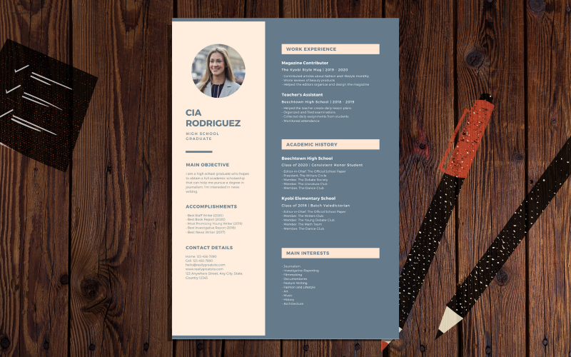 Cia Rodriguez - Creatieve moderne CV-sjabloon