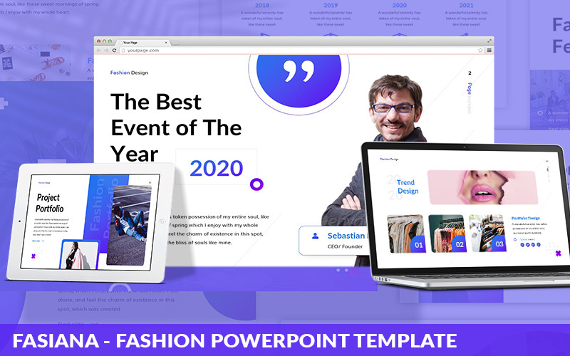 Fasiana - Modello PowerPoint di moda