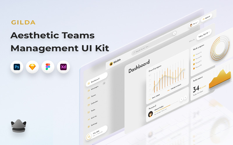 Gilda - Kit d'interface utilisateur Web de gestion d'équipes