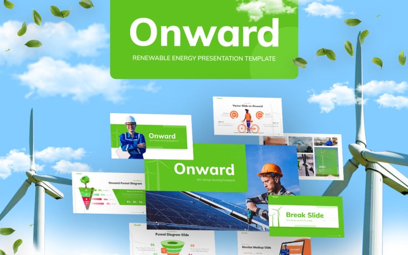 Modello PowerPoint creativo per l'industria in avanti