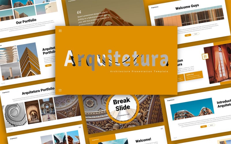 Modelo de PowerPoint de Apresentação Arquitetura Arquitetura