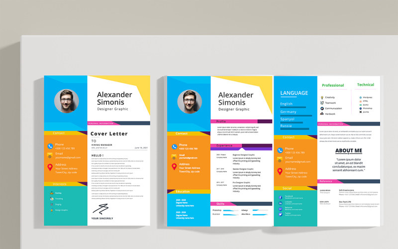 Plantilla de CV de Alexander Simonis