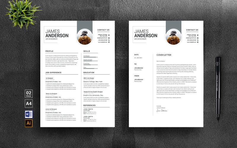 Simple Word Resume Template #187424 TemplateMonster Simple Word Resume Template #187424 TemplateMonster