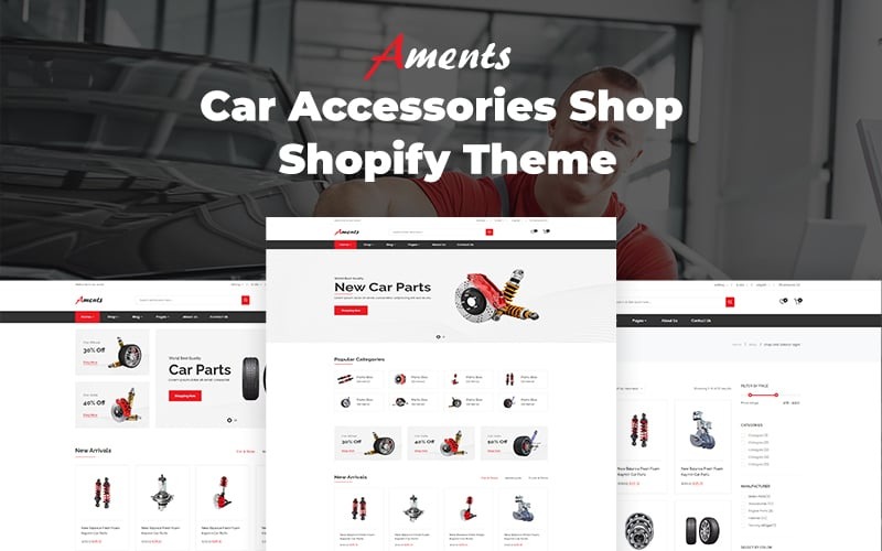 Aments - Negozio di accessori per auto Shopify Theme