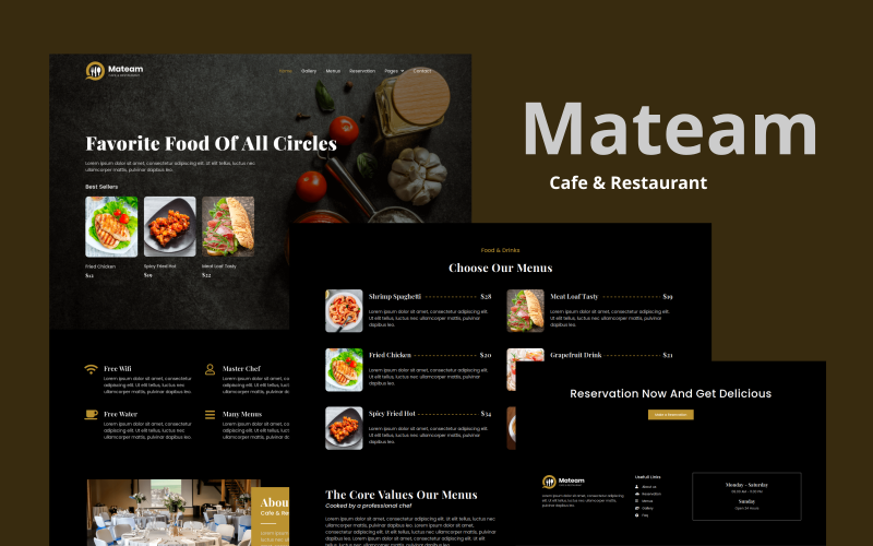 Cafe & Restaurant Elementor Template Kit