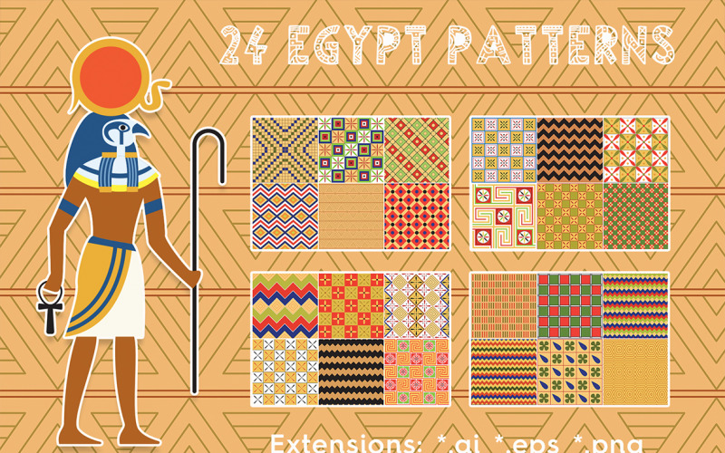 24 Єгипет візерунок тло