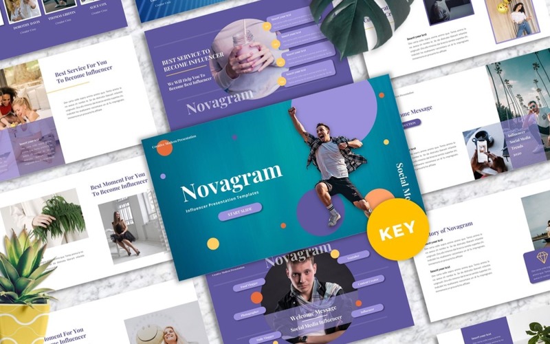Novagram - Influencer Keynote-Vorlagen