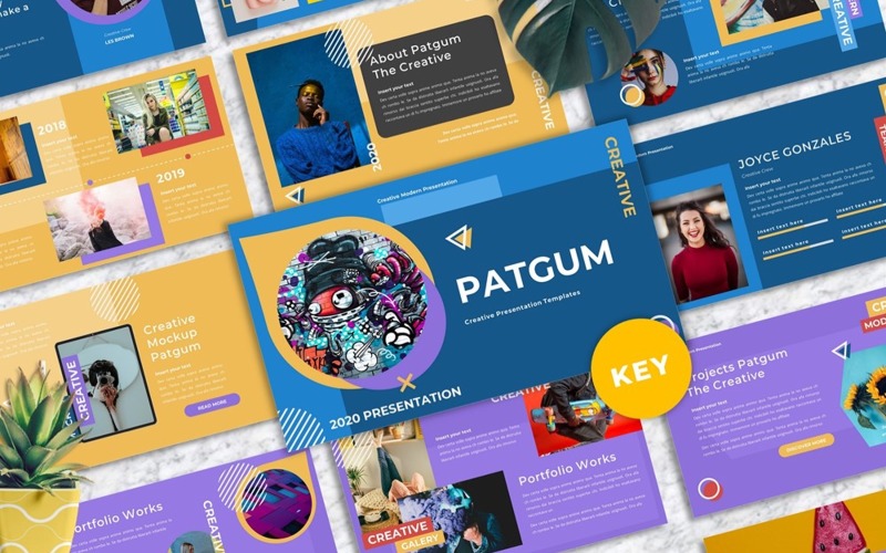Patgum - Creatieve Keynote-sjablonen
