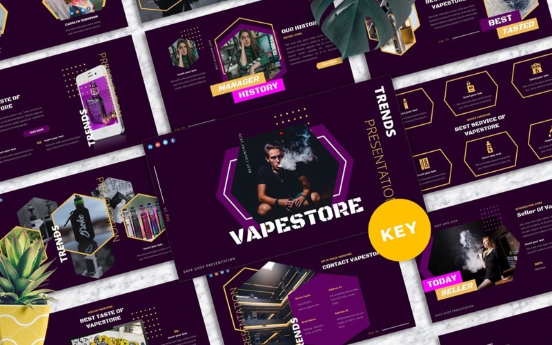 Vapestore - Vape & Vapor Keynote Şablonları