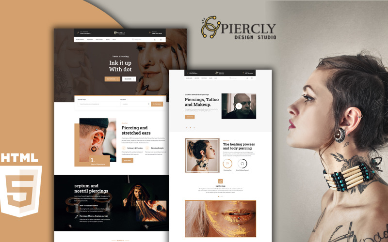 Piercly - Modèle HTML5 du service Piercly