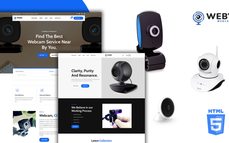 Weby - HTML5-sjabloon voor webcambureau