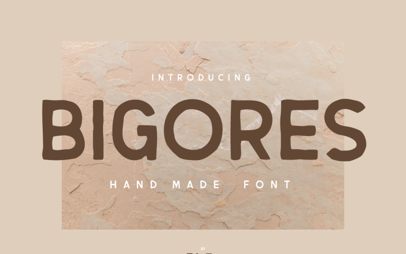 Bigores - шрифт ручної роботи San Serif