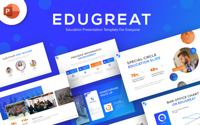 Edugreat Education Modern PowerPoint-mall