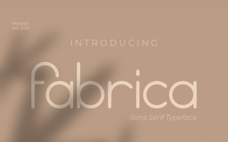 Fabrica - Nowoczesna czcionka Sans