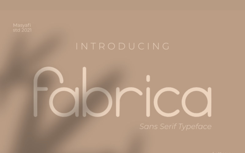 Fabrica - шрифт Modern Sans