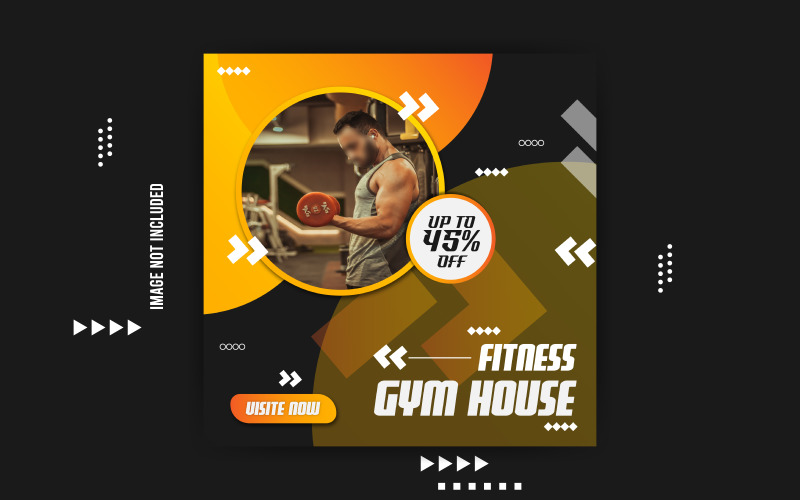 Fitness Gym Huis Social Media Banner