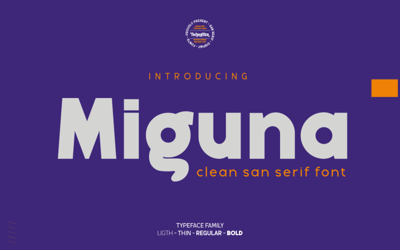 Miguna - Carattere San Serif pulito