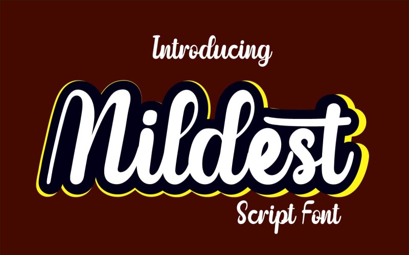 Police de script moderne la plus douce