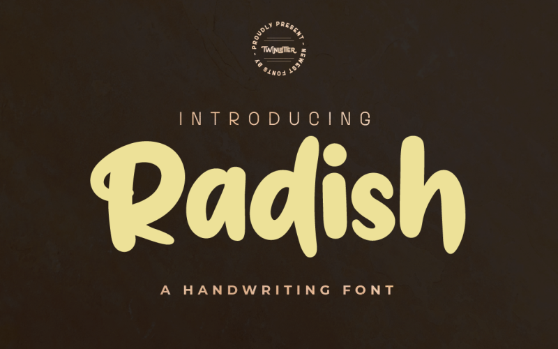 Radish - Fuente manuscrita única