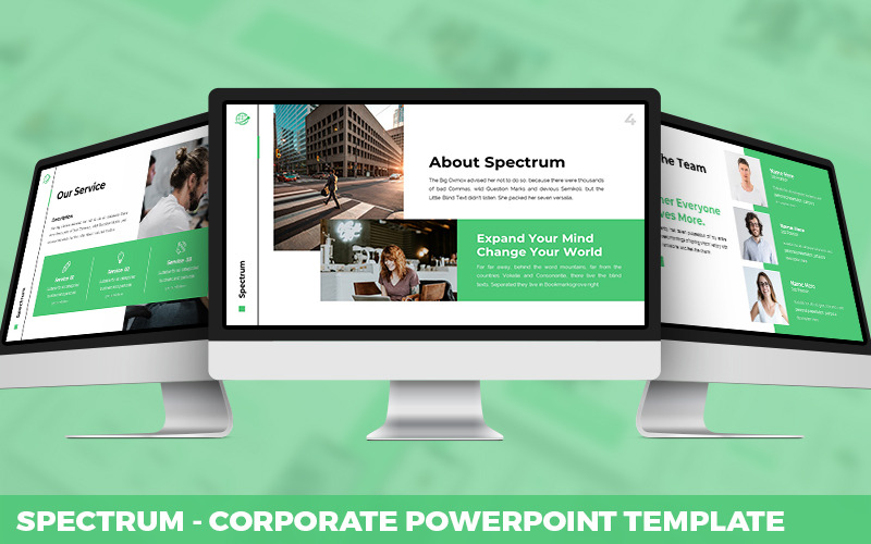 Spektrum - Unternehmens-Powerpoint-Vorlage