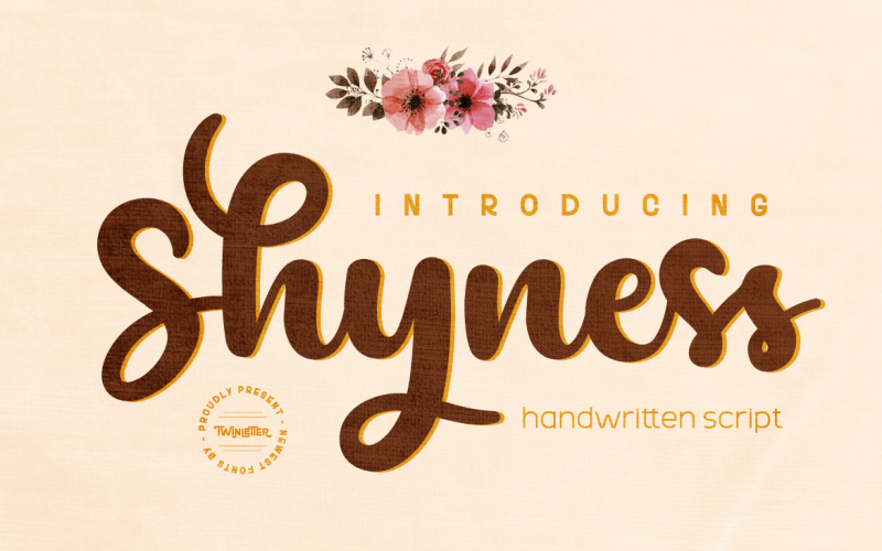 Timidez - Fonte manuscrita do script