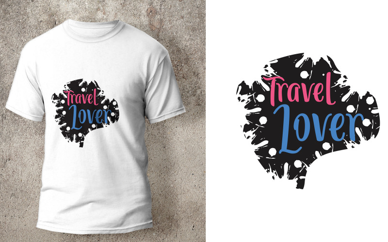Cita de diseño de camiseta de amante de viaje