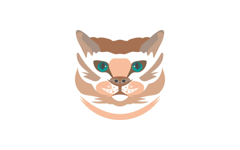 Clevere Katze Bär Logo Vorlage