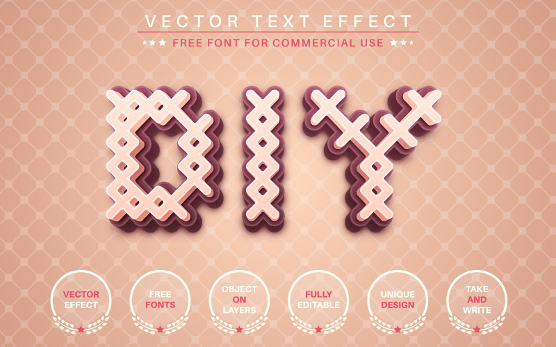 DIY - Editable Text Effect, Font Style, Graphics Illustration