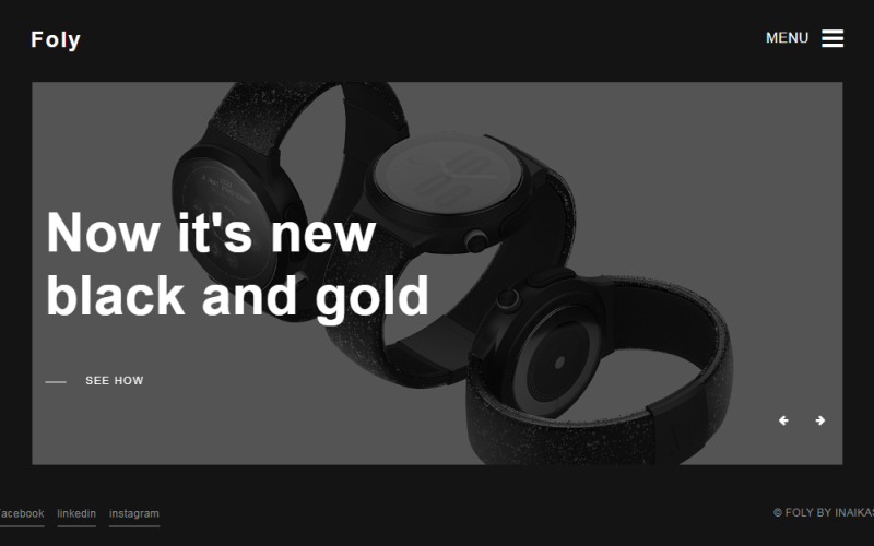 Foly - тема WordPress для личного портфолио