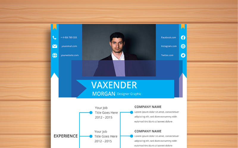 Modèle de CV Vaxender Morgan