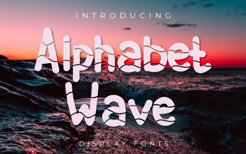 Alfabet Wave - Lettertype voor kinderdisplay