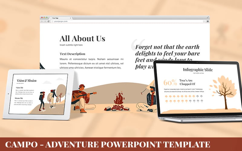 Campo - Powerpoint-sjabloon voor avontuur