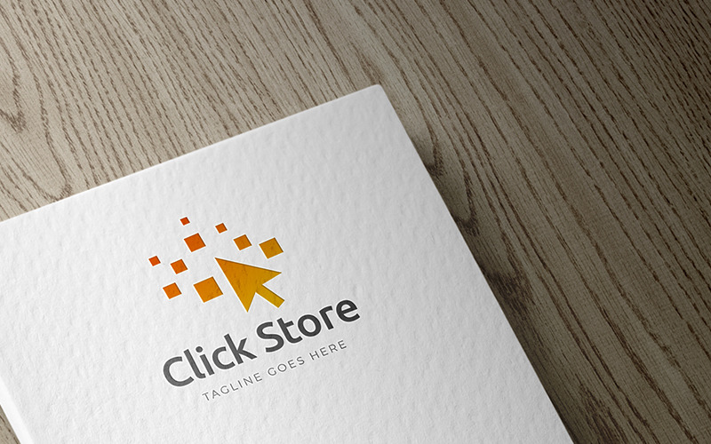 Cliquez sur le modèle de logo professionnel de magasin