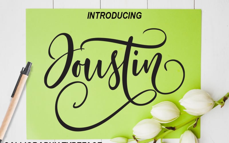 Joustin - 多用途书法字体