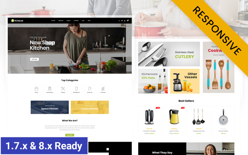 Kitdesk - Responsive Theme Prestashop pro kuchyňské spotřebiče