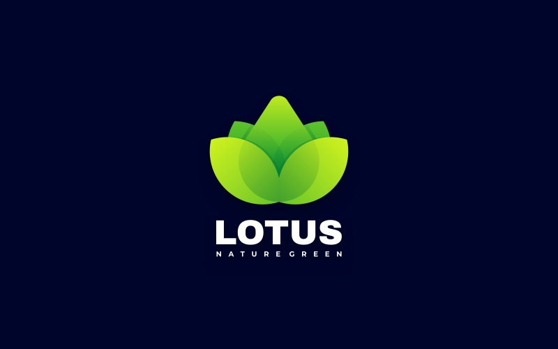 Style de logo dégradé Lotus