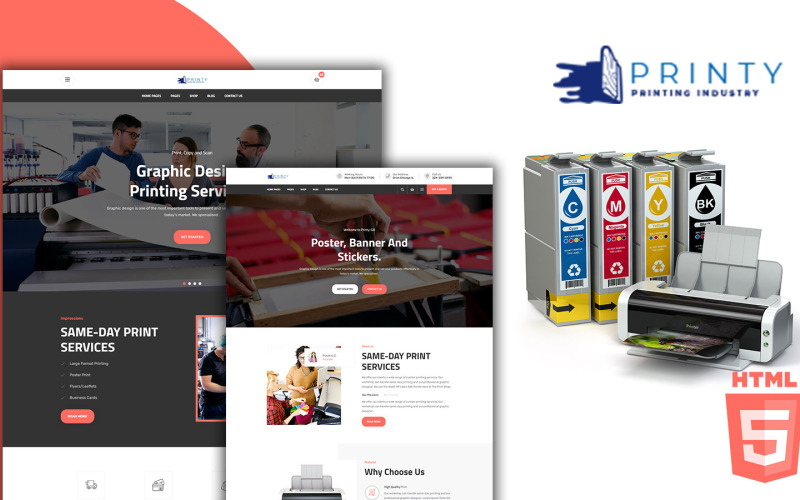 Printy - Printing Agency Service HTML5-mall
