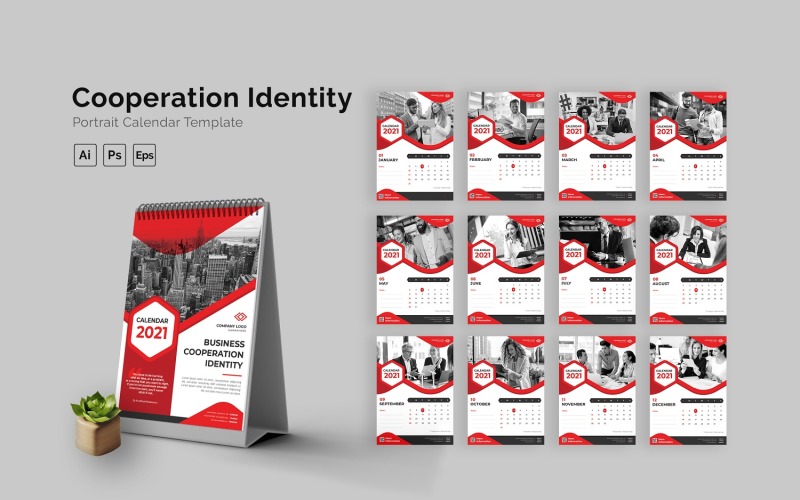 Współpraca Tożsamość Kalendarz Portret