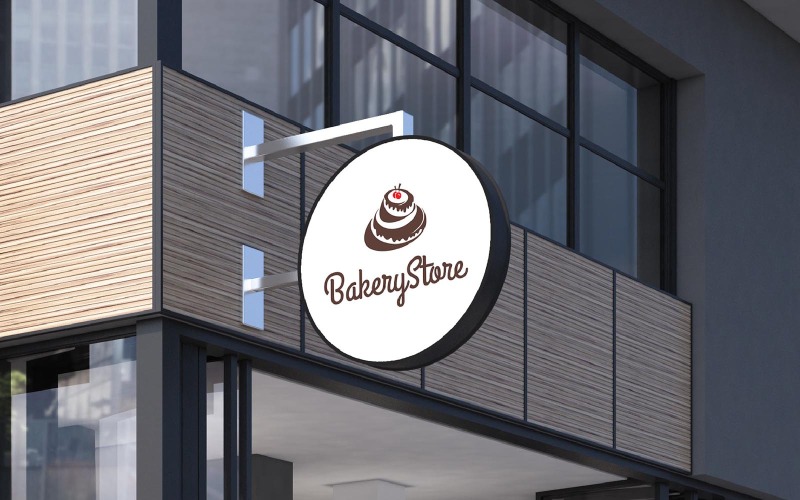 Bakery Store Logo Design Template