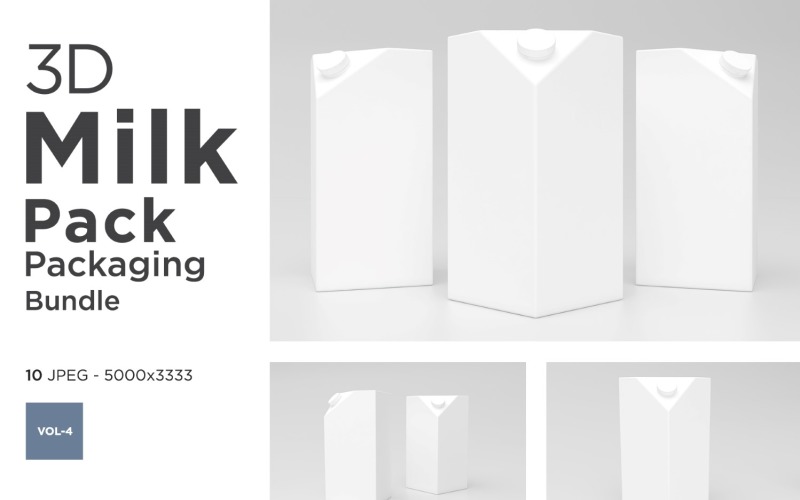 Milk Pack Packaging Mockup Vol 4