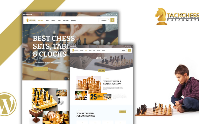 Tacchess - шахова WordPress тема