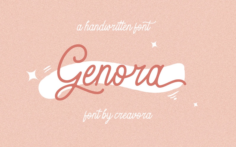 Genora - Bellissimo font di script
